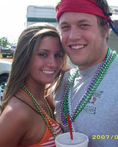 Matt Stafford with hot girlfriend - 2009 NFL Mock Draft Updated 4/25