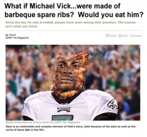 What if Michael Vick were spare ribs